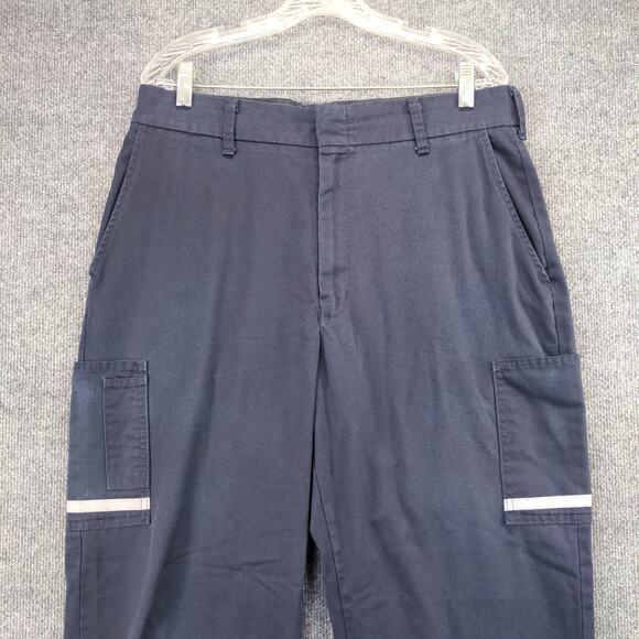 FedEx Stan Herman Reflective Uniform Work Pants Size 36R-32 Blue - Picture 6 of 13